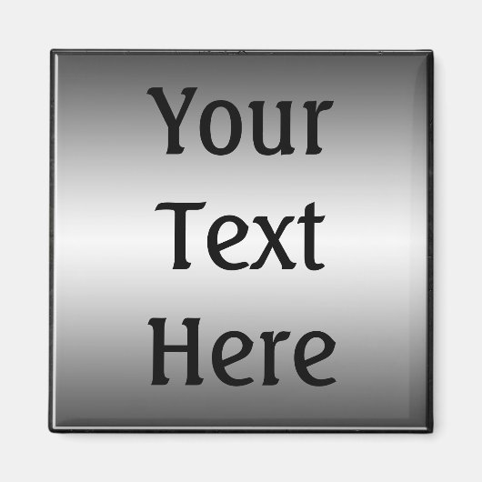 Glad Metal Bord Look Magnet (Voorkant)