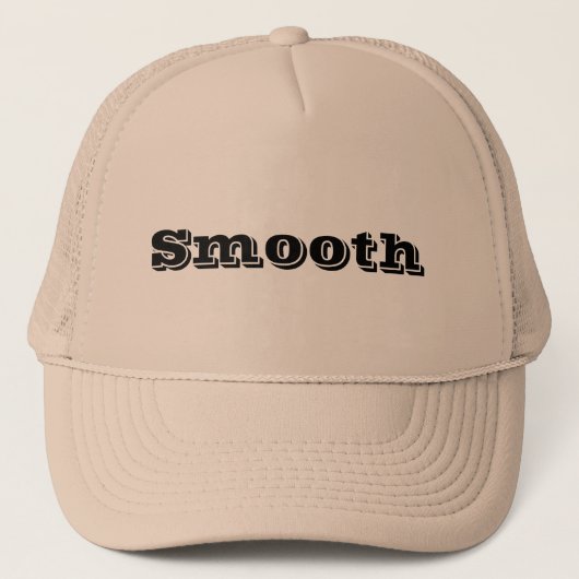 Glad op een Khaki Trucker Pet (Voorkant)
