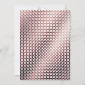 Glad Roos Goud Ombre Brunch & Bubbly Typografie Kaart (Achterkant)