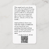 Glad Tidings Holy Kaart Visitekaartje (Achterkant)