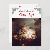Glad Tidings of Great Joy Custom Briefkaart (Voorkant / Achterkant)