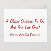 Glad Tidings of Great Joy Custom Briefkaart (Achterkant)