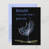 Glad Tidings of Great Joy Holiday Briefkaart (Voorkant / Achterkant)