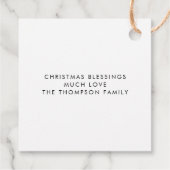 Glad Tidings of Great Joy Natitivity Scene Name Bedankjes Labels (Achterkant)