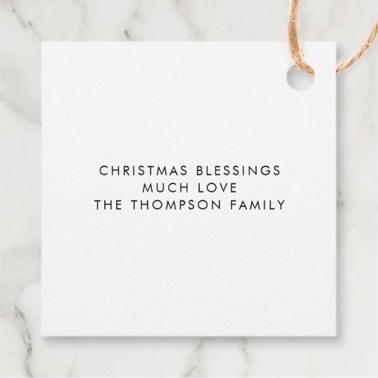 Glad Tidings of Great Joy Natitivity Scene Name Bedankjes Labels (Achterkant)