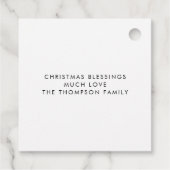 Glad Tidings of Great Joy Natitivity Scene Name Bedankjes Labels (Achterkant)