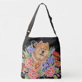 GLAD TUINPAD - Designer crossbody canvas tas (Achterkant)