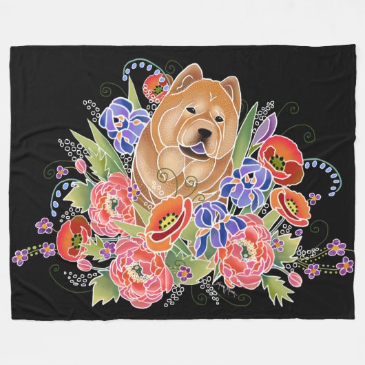 GLAD TUINPAD - Fleece Deken 3 maten (Voorkant (Horizontaal))