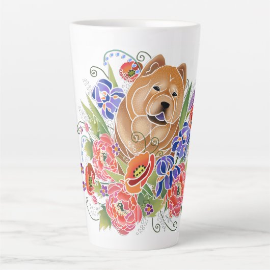 GLAD TUINPAD glad chow latte mok (Voorkant)