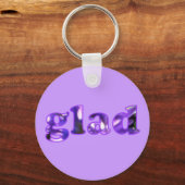 Glad zonder paars sleutelhanger (Voorkant)