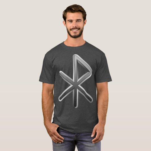 Gladde 3D Liefde Rune T-shirt (Voorkant volledig)