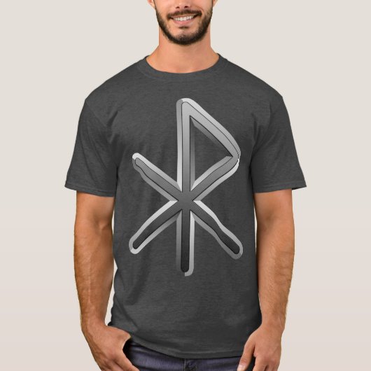 Gladde 3D Liefde Rune T-shirt (Voorkant)