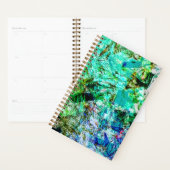 Gladde blauwe abstracte planner, Ontspannen blauw Planner (Display)