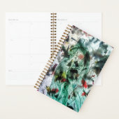 Gladde blauwe abstracte planner, Plastic motief ge Planner (Display)