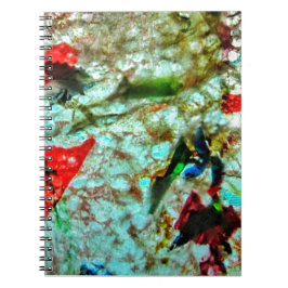 Gladde blauwe textuur Spiral Photo Notitieboek, ab Notitieboek