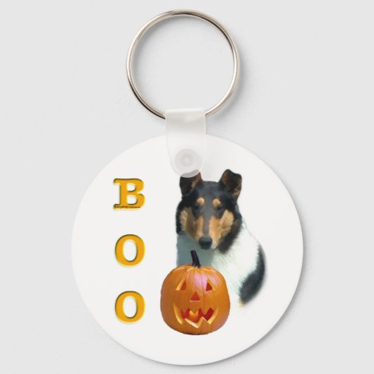 Gladde Collie Boo Sleutelhanger (Voorkant)