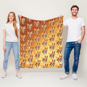 Gladde Collie Running Agility, Sport Fleece Deken