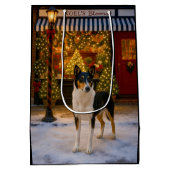 Gladde Collie Vakantie  Medium Cadeauzakje (Achterkant)