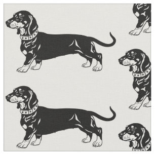 gladde dachshond stof