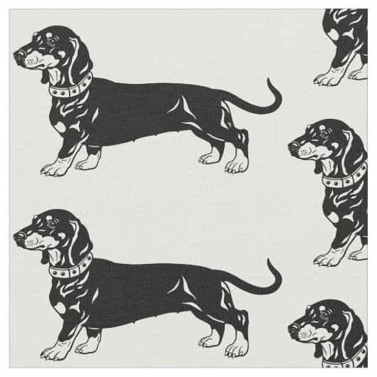 gladde dachshond stof (Close Up)