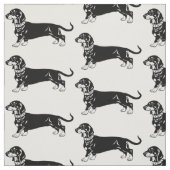 gladde dachshond stof (Swatch)