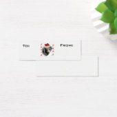 Gladde Dachshund Paws Gift Labels Mini Visitekaartjes (Bureau)