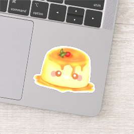 Gladde En Crèmeachtige Caramel Spaanse Flan Sticker