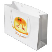 Gladde en romige karamel Spaanse Flan Groot Cadeauzakje (Achterkant Gekanteld)