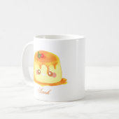 Gladde en romige karamel Spaanse Flan Koffiemok (Voorkant links)