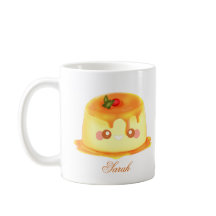 Gladde en romige karamel Spaanse Flan