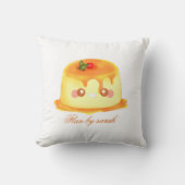 Gladde en romige karamel Spaanse Flan Kussen (Voorkant)