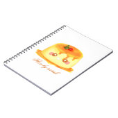 Gladde en romige karamel Spaanse Flan Notitieboek (Linkerzijde)