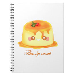 Gladde en romige karamel Spaanse Flan Notitieboek