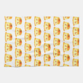 Gladde en romige karamel Spaanse Flan Theedoek (Horizontaal)