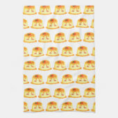 Gladde en romige karamel Spaanse Flan Theedoek (Verticaal)