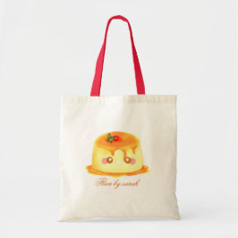 Gladde en romige karamel Spaanse Flan Tote Bag
