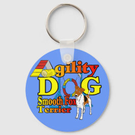 Gladde_Fox_Terrier_Agility Sleutelhanger