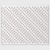 Gladde Fox Terrier Santa Paws Cadeaupapier (Vlak)