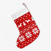 Gladde Fox Terrier Silhouetten Honden Vakantie Roo Kleine Kerstsok (Achterkant (Hangend))