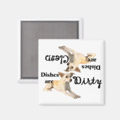 Gladde gecoate Chihuahua liefhebbers Vaatwasser ma Magneet (Voorkant / Achterkant)