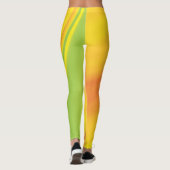 Gladde, geel-groene achtergrond voor het overvloei leggings (Achterkant)