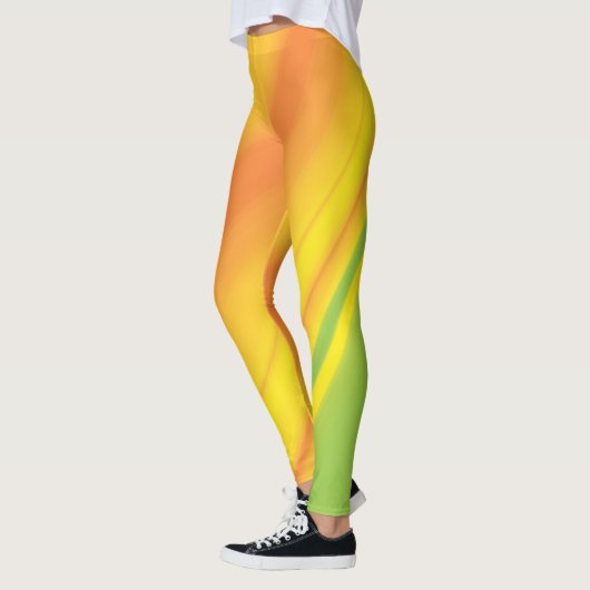 Gladde, geel-groene achtergrond voor het overvloei leggings (Links)