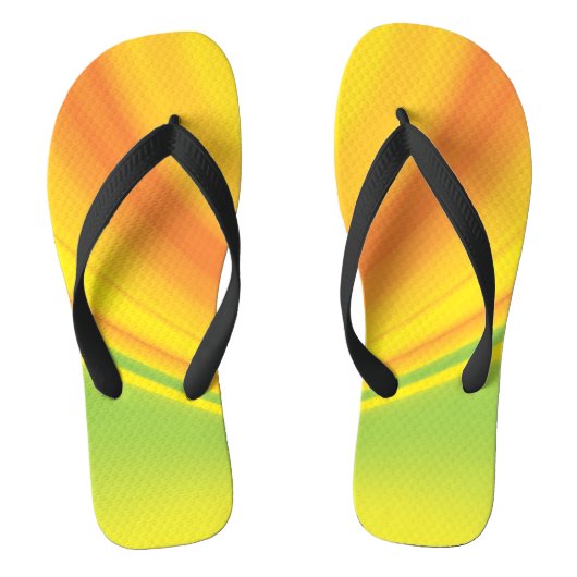 Gladde, geel-groene achtergrond voor het overvloei teenslippers (Voetbed)