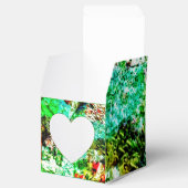 Gladde gele abstracte Favor Doos,kalmerende gele Bedankdoosjes (Geopend)