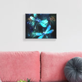 Gladde glazen libellen meer canvas afdruk (Insitu (Woonkamer))