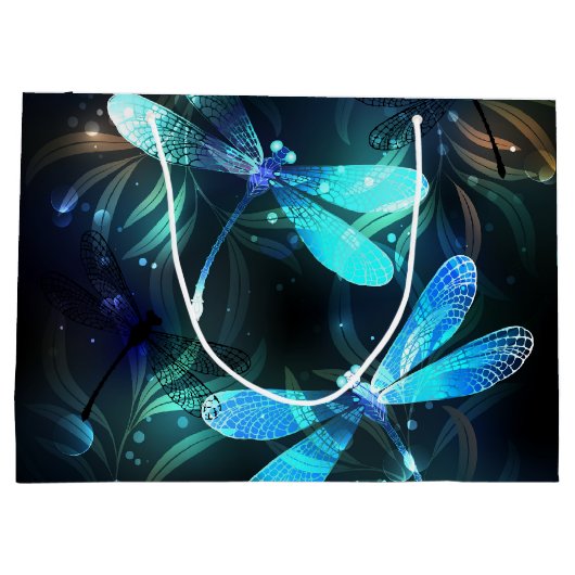 Gladde glazen libellen meer groot cadeauzakje (Achterkant)