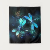 Gladde glazen libellen meer wandkleed (Voorkant)