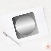 Gladde ingelijste metalen cirkel Sticker (Envelop)