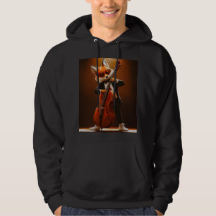 Gladde Jazz Vos Contrabassist Hoodie