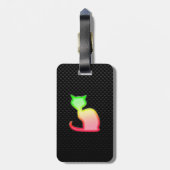 gladde kat bagagelabel (Achterkant verticaal)